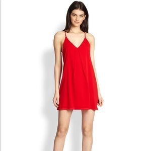Alice and Olivia fierra red dress